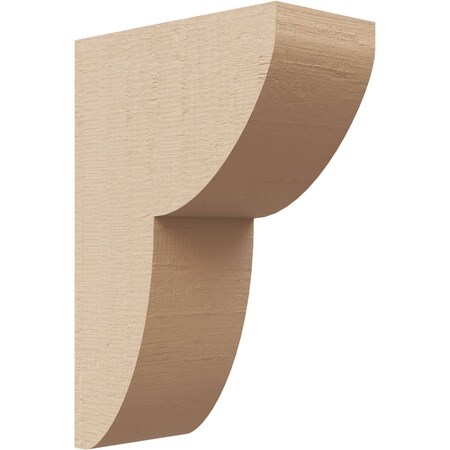 Ekena Millwork 2"W x 4"D x 6"H Classic Crestline Rough Cedar Woodgrain TimberThane Corbel, Primed Tan CORUR02X04X06CRERCPR